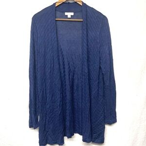 Charter Club open cardigan size large Navy Blue